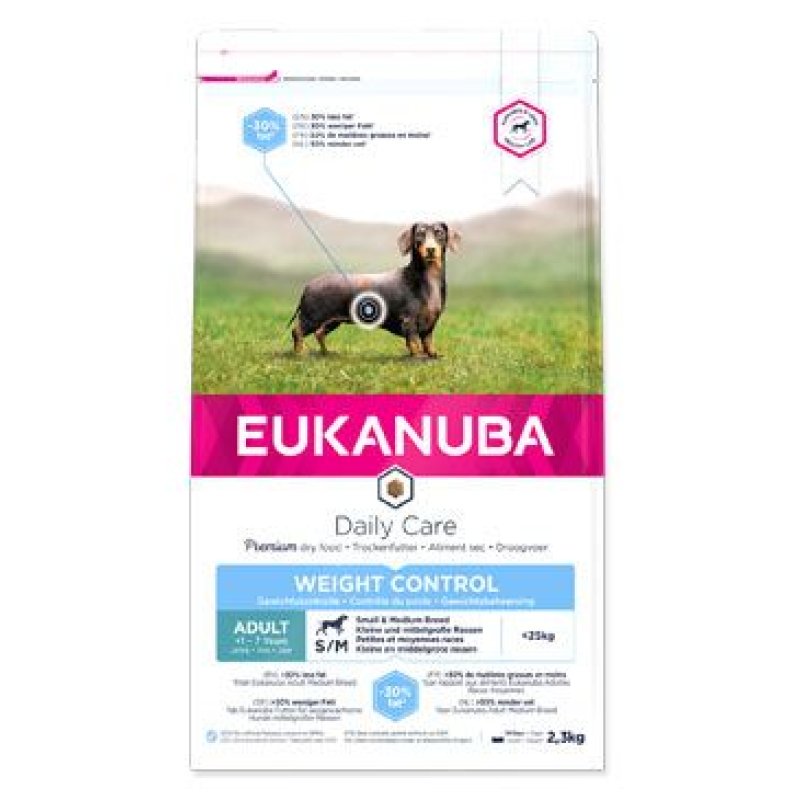 Eukanuba Dog Adult Weight Control Small & Medium 2,3 kg