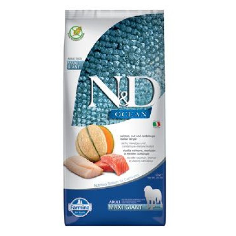 N&D OCEAN DOG Adult Giant Salmon & Cod & Melon 12 kg