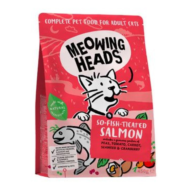 MEOWING HEADS So-fish-ticated Salmon 450 g