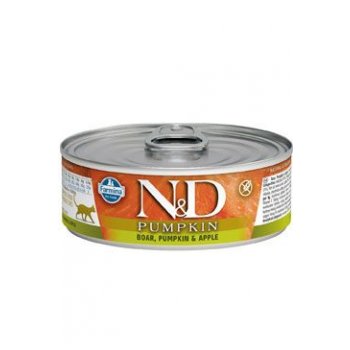 N&D CAT PUMPKIN Adult Boar & Apple 80 g