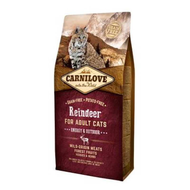 Carnilove Cat Reindeer for Adult Energy & Outdoor 6 kg