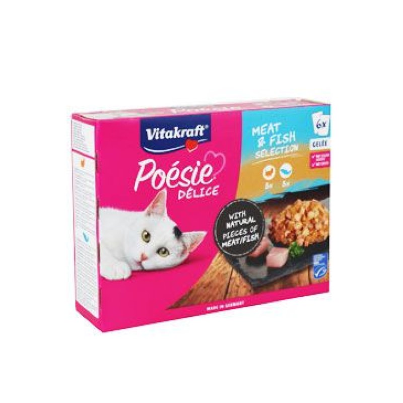 Vitakraft Cat Poésie DéliGelee Multipack rybí 6 x 85 g