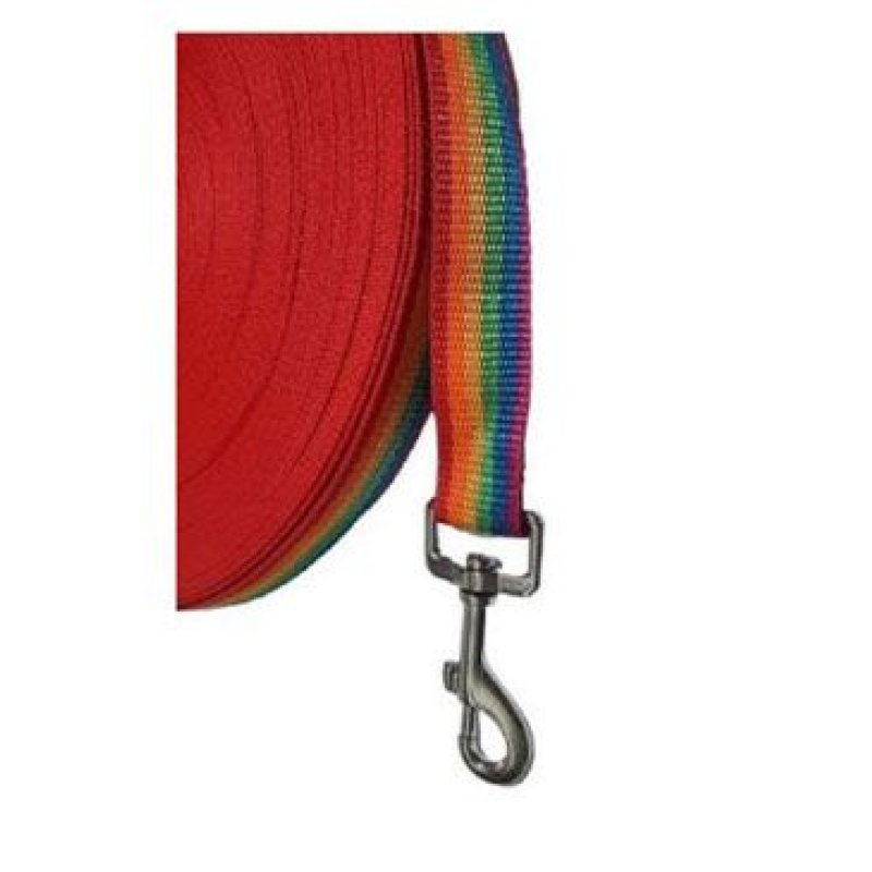 Vodítko DINOFASHION stopovací Rainbow 15m/2,5cm