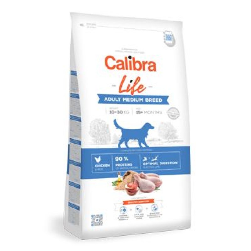 Calibra Dog Life Adult Medium Breed Chicken 12 kg