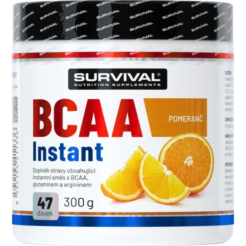 Survival BCAA Instant - 300 g, pomeranč