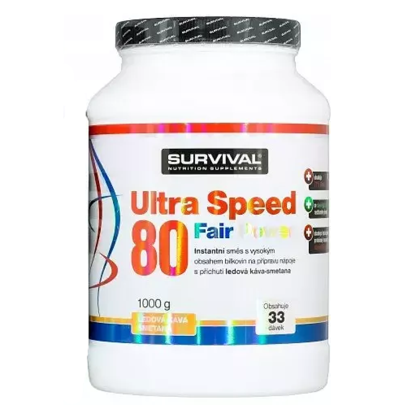 Survival Ultra Speed 80 Fair Power 1000 g, ledová káva-smetana