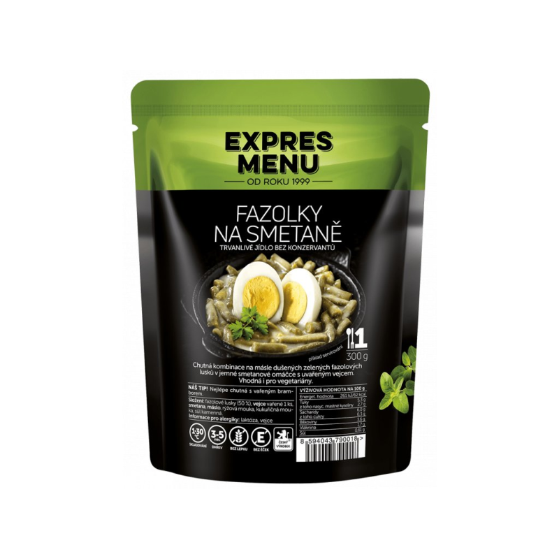 EXPRES MENU Fazolky na smetaně 300 g (1 porce)