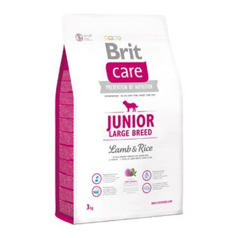 Brit Care Dog Junior Large Breed Lamb & Rice 3 kg