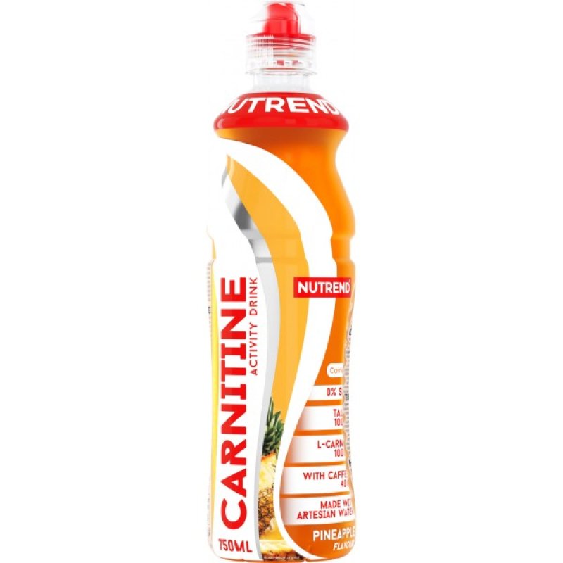 Nutrend Carnitine Activity Drink s kofeinem - 750 ml, jahoda-máta