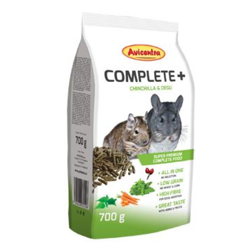 Avicentra COMPLETE+ činčila, osmák 700 g