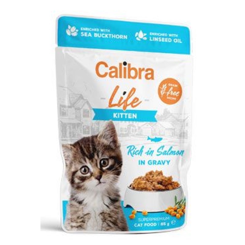 Calibra Cat Life kapsa Kitten Salmon in gravy 85 g