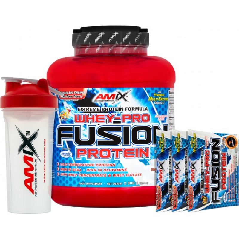 Amix WhAmix Whey-Pro Fusion Protein 2300 g + šejkr + 3x vzorek zdarmaey-Pro Fusi