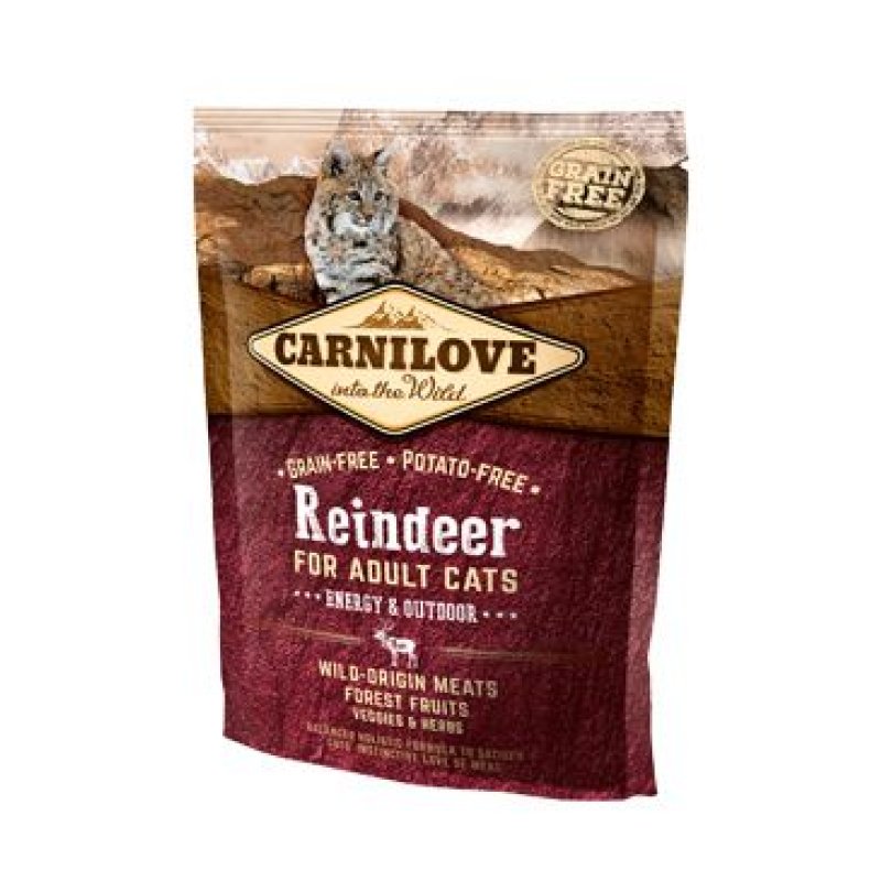 Carnilove Cat Reindeer for Adult Energy & Outdoor 400 g