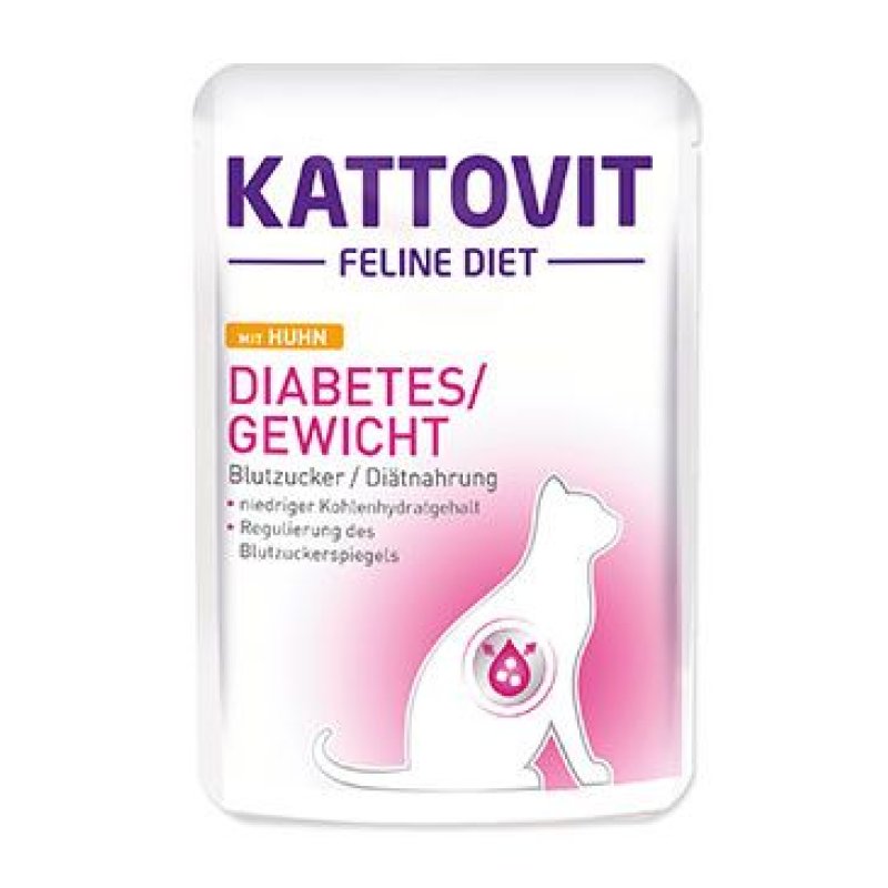 Kattovit Cat Diabetes/Gewicht kuře kapsa 85 g