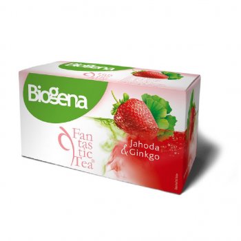 Biogena Čaj Fantastic Tea Jahoda a Ginkgo 40 g