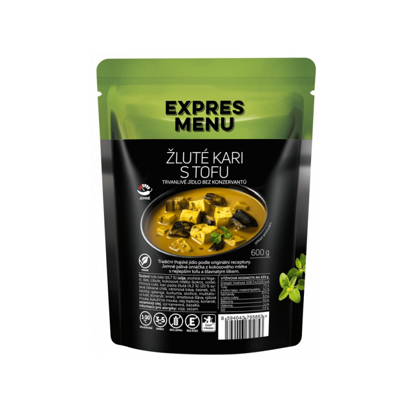 EXPRES MENU Žluté kari s tofu 600 g (2 porce)