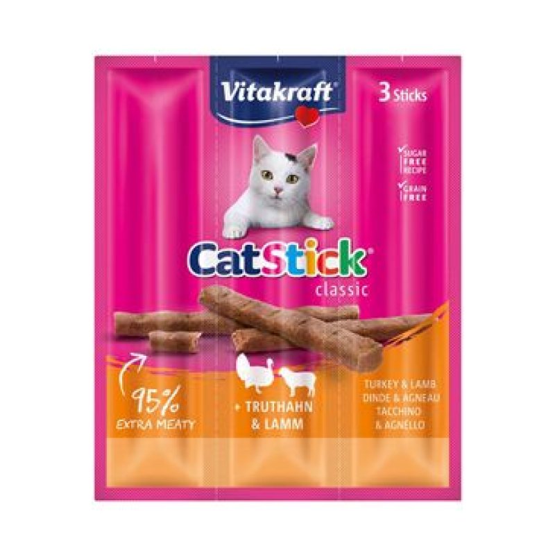 Vitakraft Cat Stick mini Turkey+Lamb 3 x 6 g