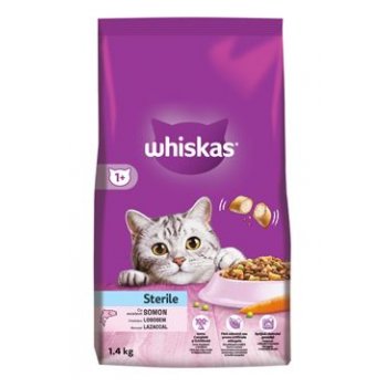 Whiskas Dry Sterile s lososem 1,4 kg