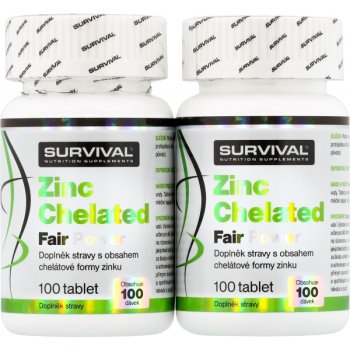 Survival Zinek • Zinc Chelated Fair Power 100 tbl - AKCE 1+1