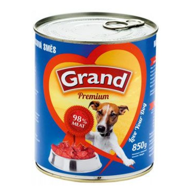 GRAND konz. pes mas. směs 850 g