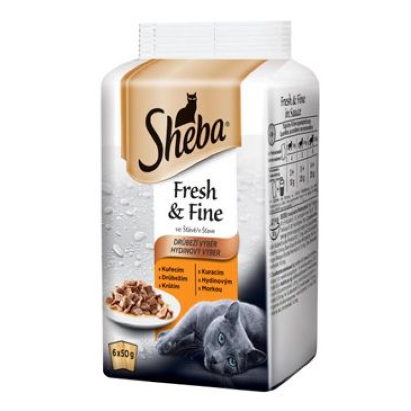 Sheba kapsa Fresh&Fine Drůbeží 6 x 50 g