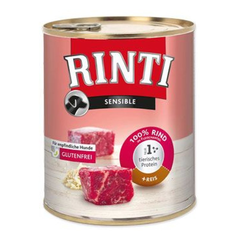 Rinti Dog Sensible hovězí+rýže 800 g