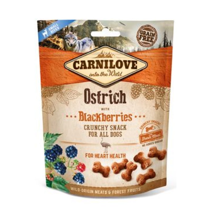 Carnilove Dog Crunchy Snack Ostrich & Blackberries 200 g