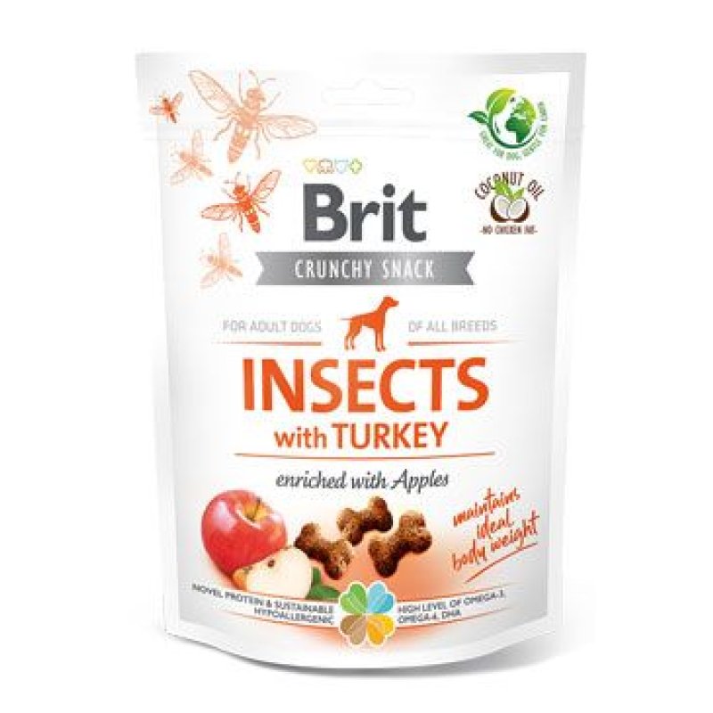 Brit Care Dog Crunchy Crack. Insec. Turkey Apples 200 g