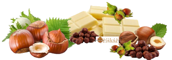 Lískové ořechy v BÍLÉ čokoládě -
