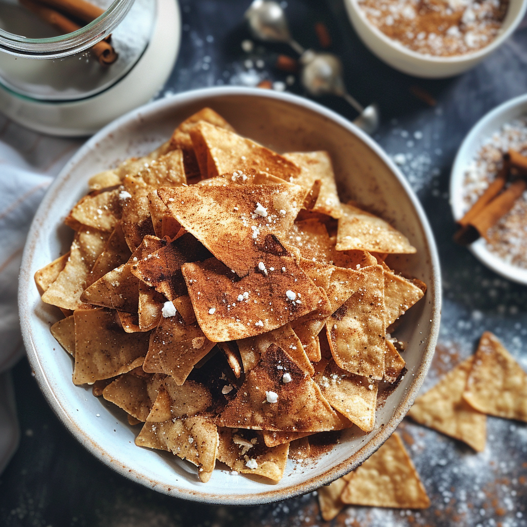 RECEPT: Skořicové nachos z celozrnné tortilly