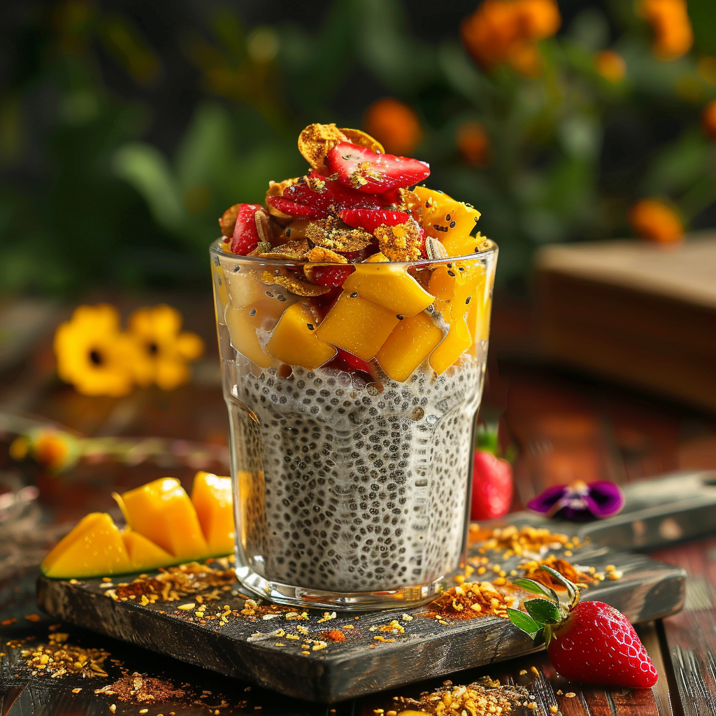 RECEPT: Chia pudink s mangem